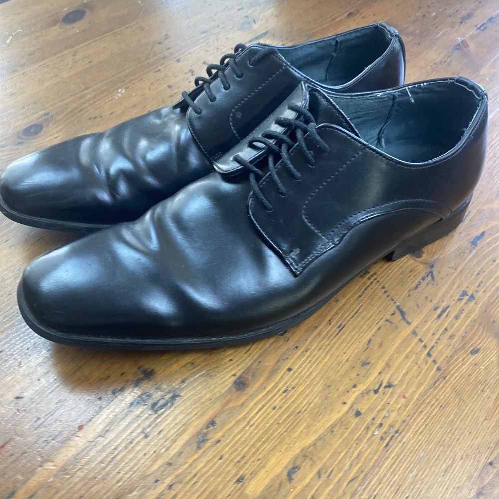 Giorgio Brutini Men's Size 10.5M Shoes Black Leather Square Toe Oxfords